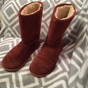 Red/Burgundy BearPaw Boots